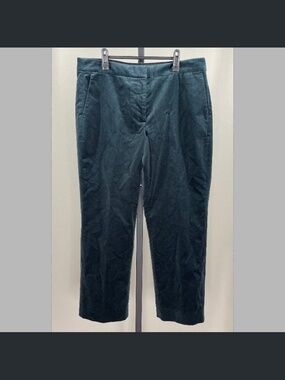 NEW J Crew Pants Womens 14 black velvet Kate straight leg preppy classic